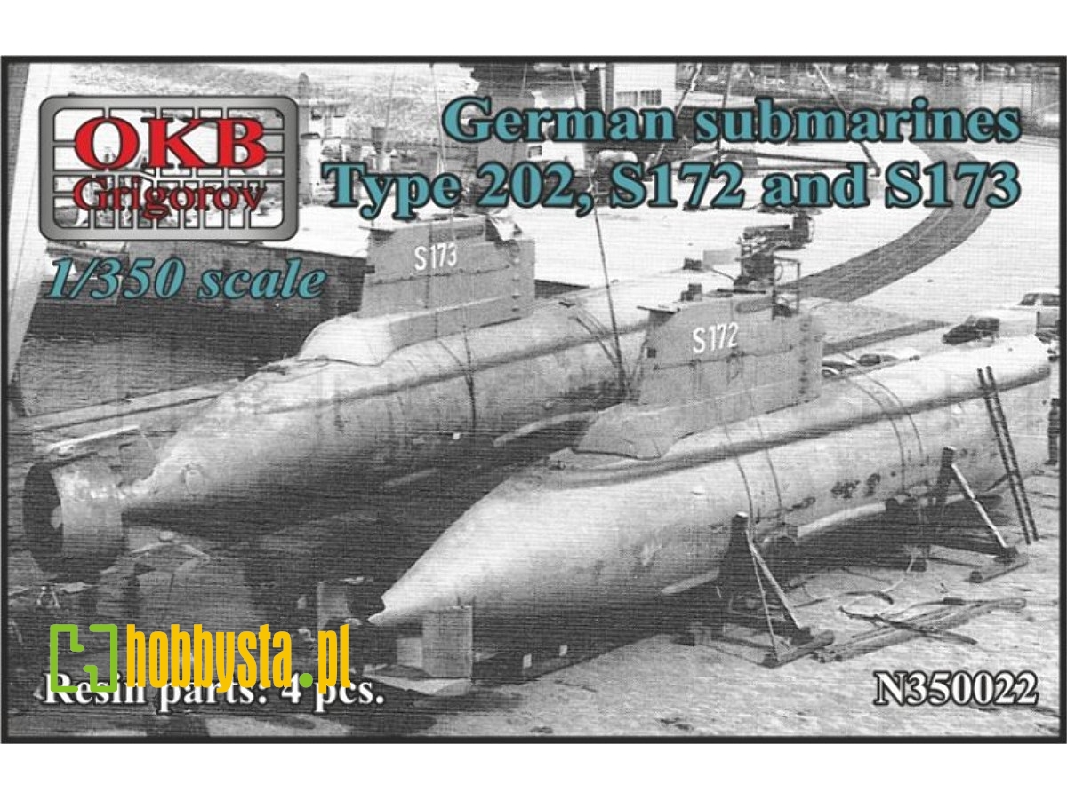 German Submarines Type 202, S172 And S173 - image 1 German Submarines Type 202, S172 And S173 - image 1