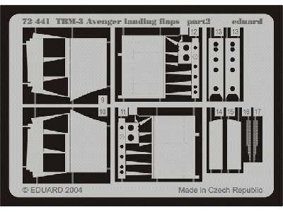 TBM-3 landing flaps 1/72 - Hasegawa - image 3