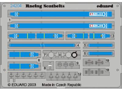 Sparco 6 points Blue 1/24 - image 1