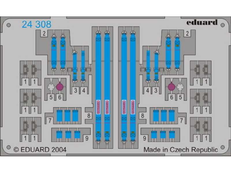 Sparco 6 points Blue 1/43 - image 1