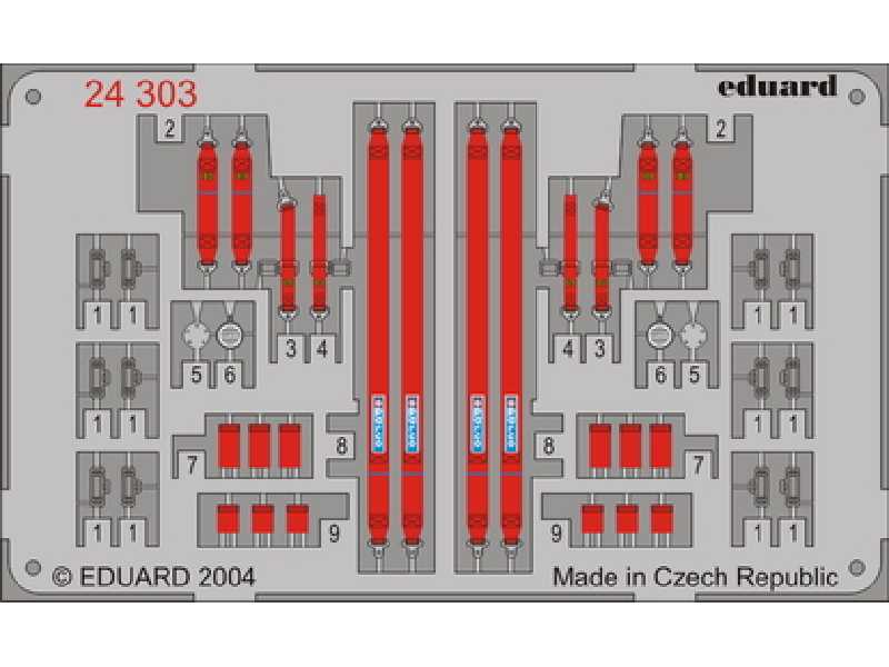 Sparco 6 points Red 1/43 - image 1