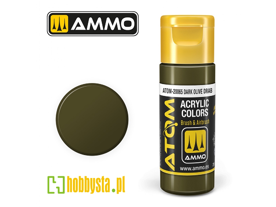 Atom-20065 Atom Color Darl Olive Drab - image 1