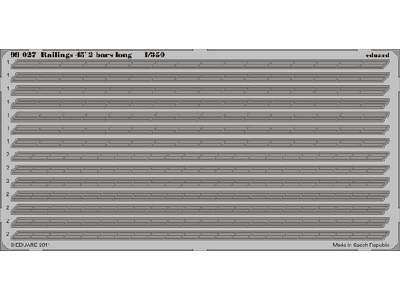 Railings 45´ 2 bars long  1/350 1/350 - image 1