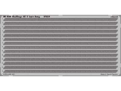 Railings 45´ 3 bars long 1/350 - image 1
