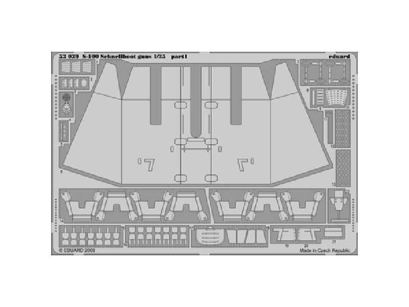 S-100 Schnellboot guns 1/35 - Italeri - image 1