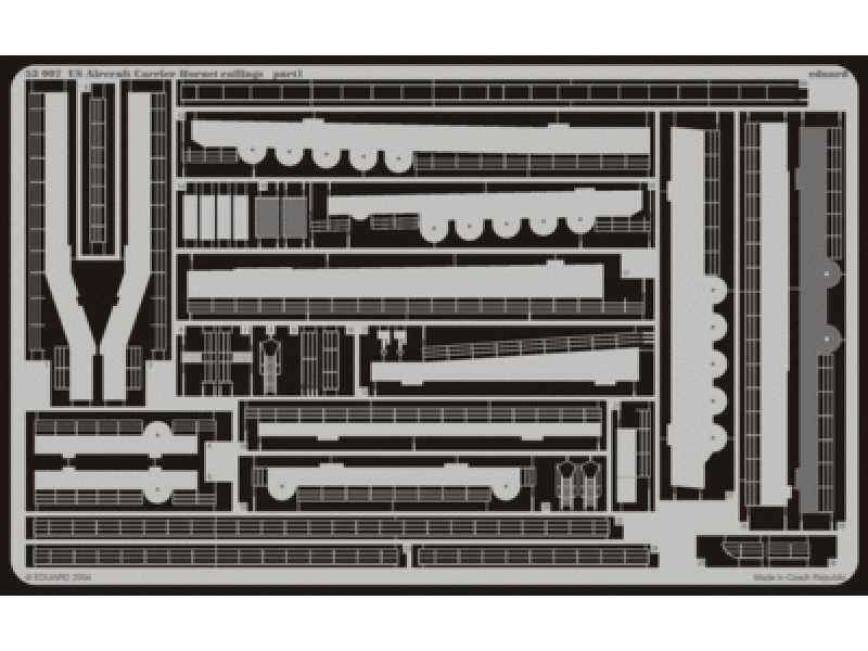 US Aircraft Carrier  Hornet railings 1/350 - Trumpeter - image 1