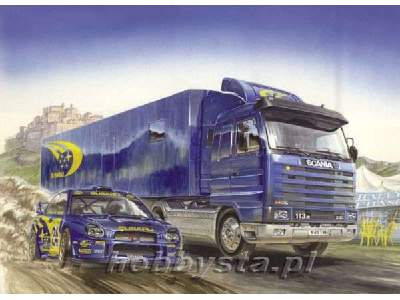 Subaru Racing Team Set - Scania + Subaru Impreza - image 1