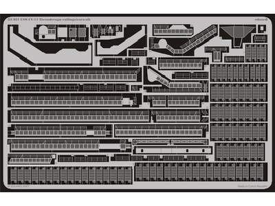 USS CV-14 Ticonderoga railings/ catwalk 1/350 - Trumpeter - image 1