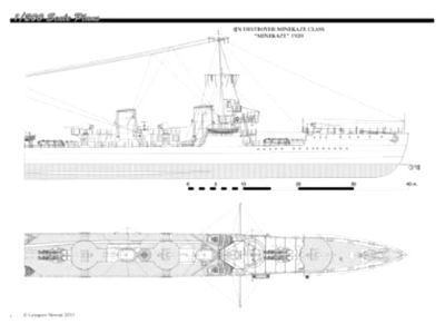 Ship Plans - Japanese Destroyer Minekaze - image 2
