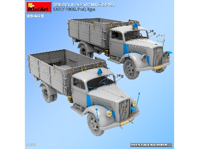 German 3t Cargo Truck 3,6-36s Early Prod. Pmq-type - image 7