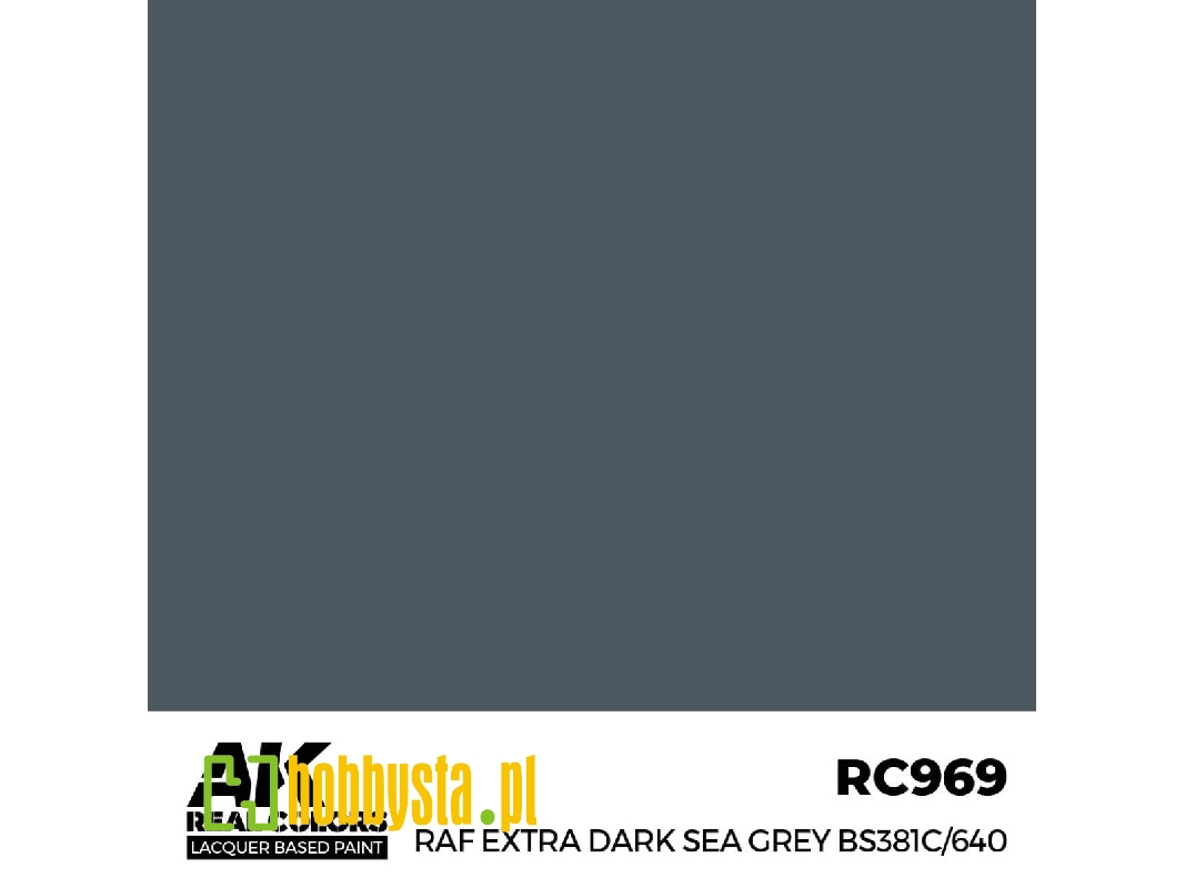 Rc969 Raf Extra Dark Sea Grey Bs381c/640 - image 1 Rc969 Raf Extra Dark Sea Grey Bs381c/640 - image 1