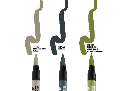 Rcm110 Axis Wwii Aircraft Cockpit Colors - Set 3 Real Colors Markers - image 2