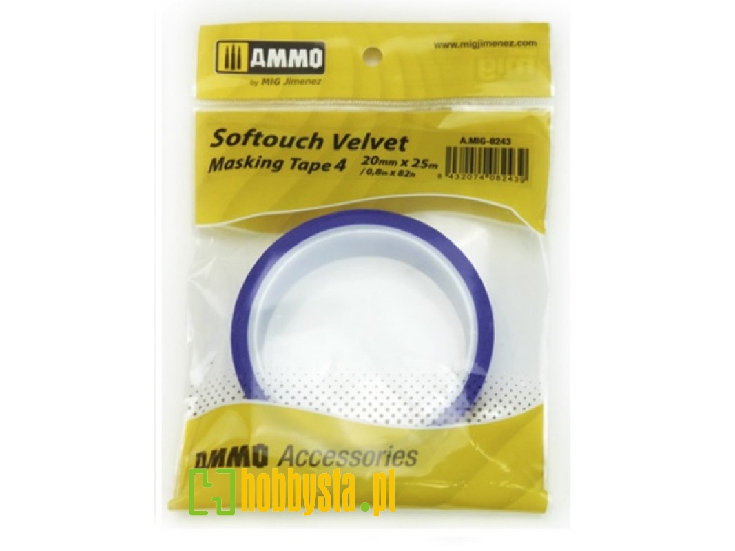 Softouch Velvet Masking Tape #4 (20mm X 25m) - image 1 Softouch Velvet Masking Tape #4 (20mm X 25m) - image 1