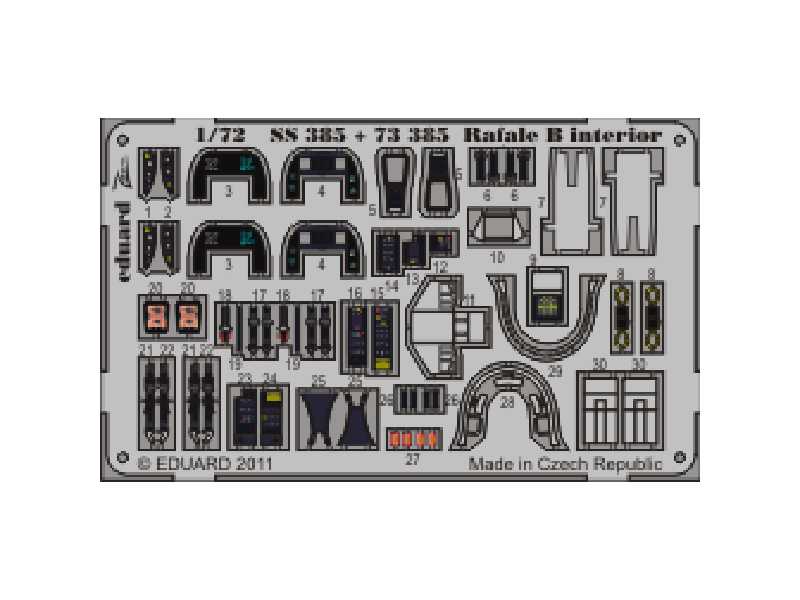 Rafale B interior S. A. 1/72 - Hobby Boss - image 1