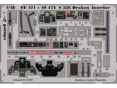 S 35E Draken interior S. A. 1/48 - Hasegawa - - image 1