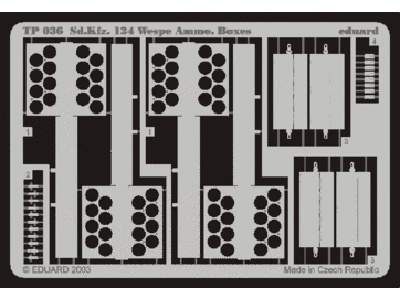 Sd. Kfz.124 Wespe Ammo.  Boxes 1/35 - Tamiya - image 1