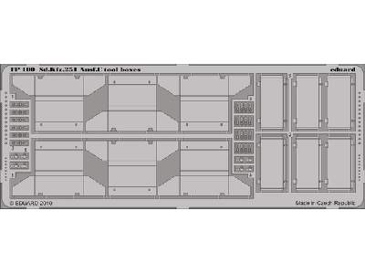 Sd. Kfz.251 Ausf. C tool boxes 1/35 - Afv Club - image 1