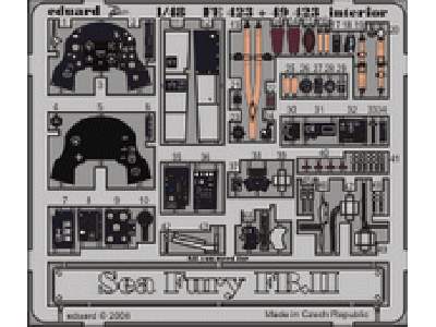 Sea Fury FB. II interior S. A. 1/48 - Trumpeter - - image 1