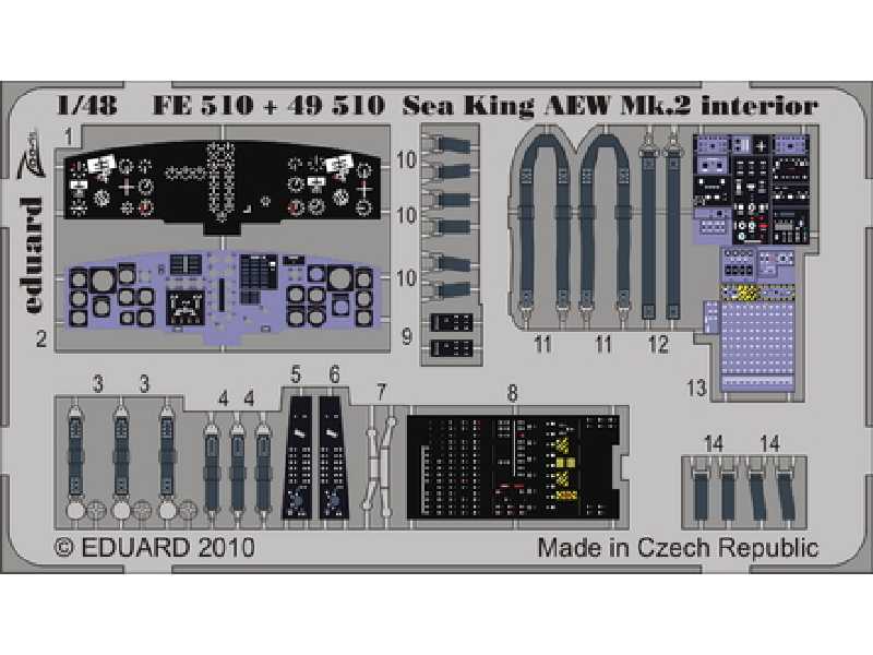 Sea King AEW Mk.2 interior S. A.. 1/48 - Hasegawa - - image 1