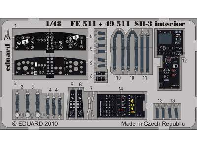 SH-3 interior S. A. 1/48 - Hasegawa - - image 1