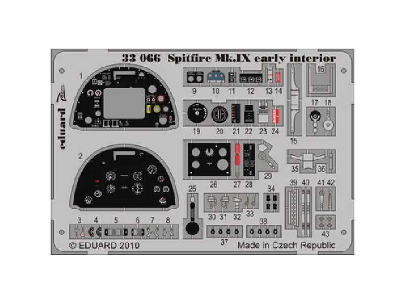 Spitfire Mk. IX early interior S. A. 1/32 - Tamiya - image 1