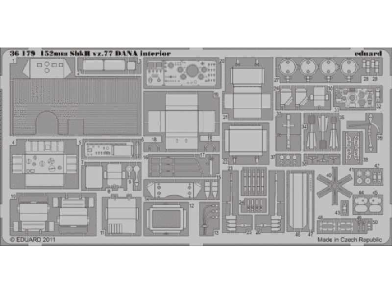 152mm ShkH vz.77 DANA interior 1/35 - Hobby Boss - image 1 152mm ShkH vz.77 DANA interior 1/35 - Hobby Boss - image 1
