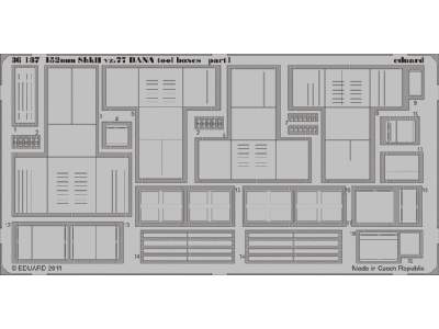 152mm ShkH vz.77 DANA tool boxes 1/35 - Hobby Boss - image 1