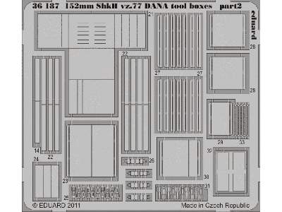152mm ShkH vz.77 DANA tool boxes 1/35 - Hobby Boss - image 3