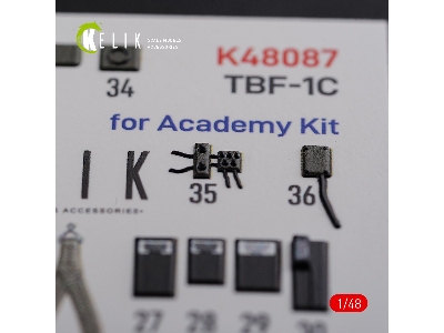 Tbf-1c Interior 3d Decals For Academy Kit - image 7