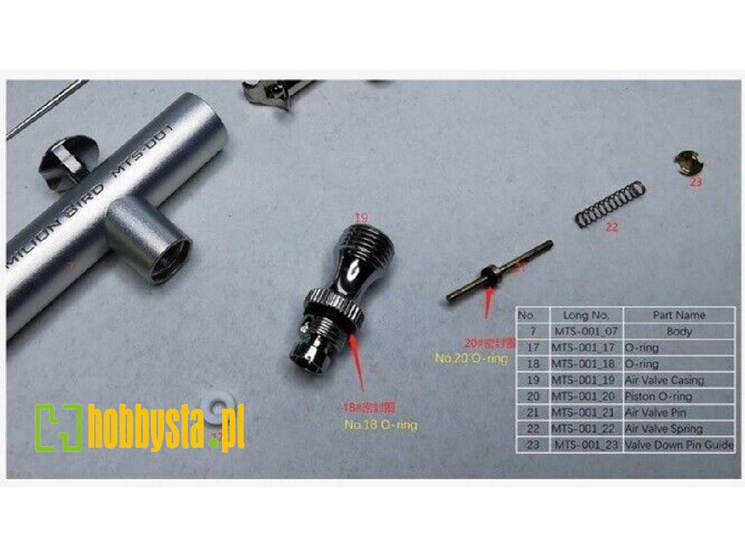 Mts001_18 O-ring For Vermilion Bird 0.3mm Airbrush (1 Pc) - image 1 Mts001_18 O-ring For Vermilion Bird 0.3mm Airbrush (1 Pc) - image 1