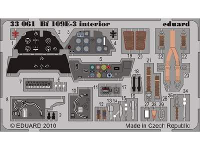 Bf 109E-3 interior S. A. 1/32 - Trumpeter - image 1