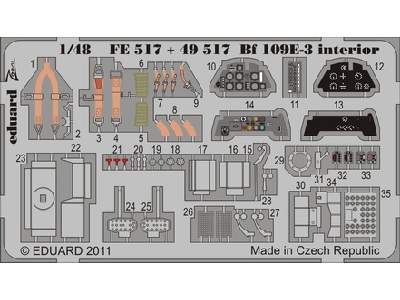 Bf 109E-3 interior S. A. 1/48 - Airfix - - image 1