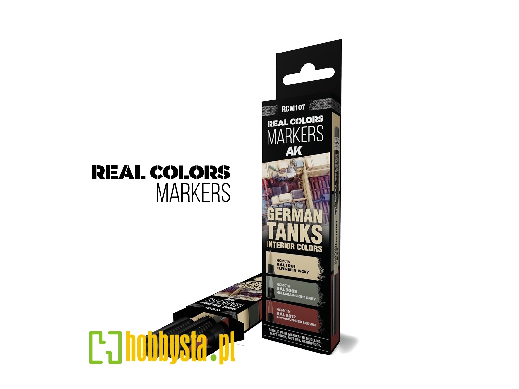 Rcm107 German Tanks Interior Colors - Set 3 Real Colors Markers - image 1 Rcm107 German Tanks Interior Colors - Set 3 Real Colors Markers - image 1