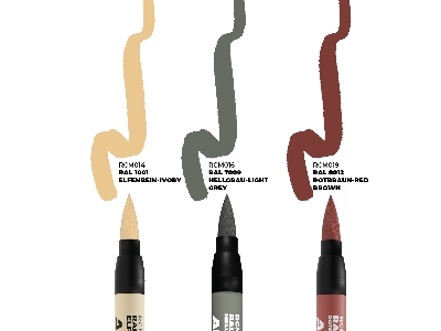Rcm107 German Tanks Interior Colors - Set 3 Real Colors Markers - image 2