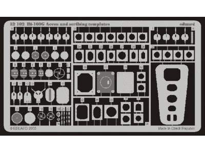 Bf 109 access and scribing templates 1/32 - Hasegawa - image 1