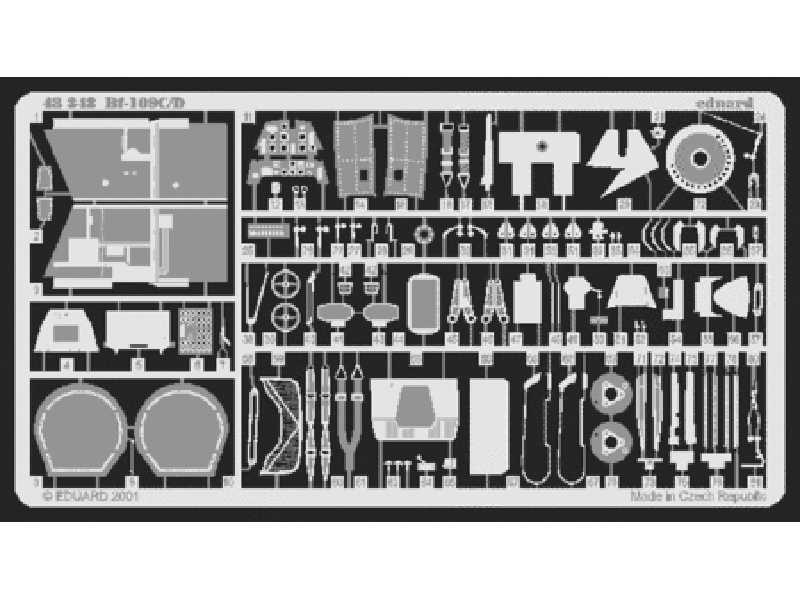 Bf 109C/ D 1/48 - Academy Minicraft - image 1