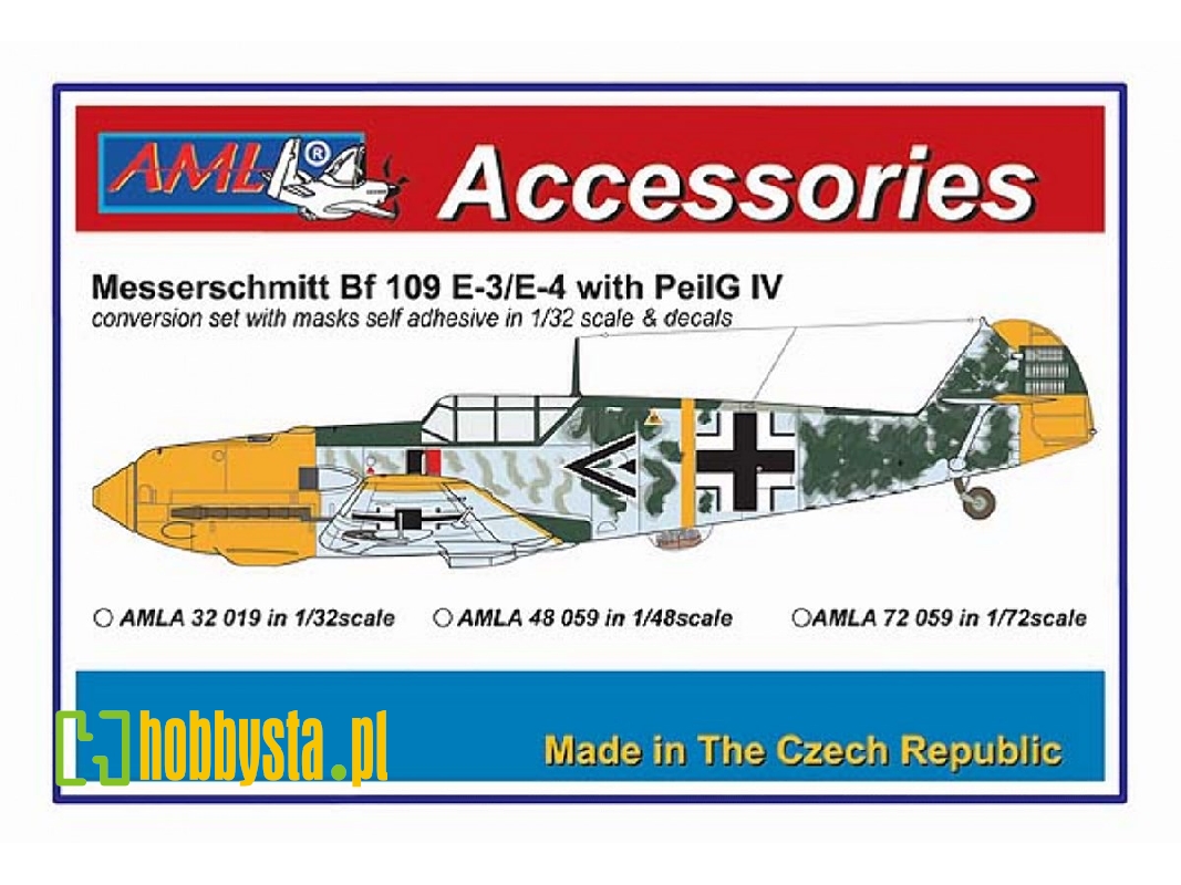 Messerschmitt Bf-109 E-3 / E-4 With Peilg Iv (For: Eduard, Hasegawa And Revell Kits) - image 1 Messerschmitt Bf-109 E-3 / E-4 With Peilg Iv (For: Eduard, Hasegawa And Revell Kits) - image 1