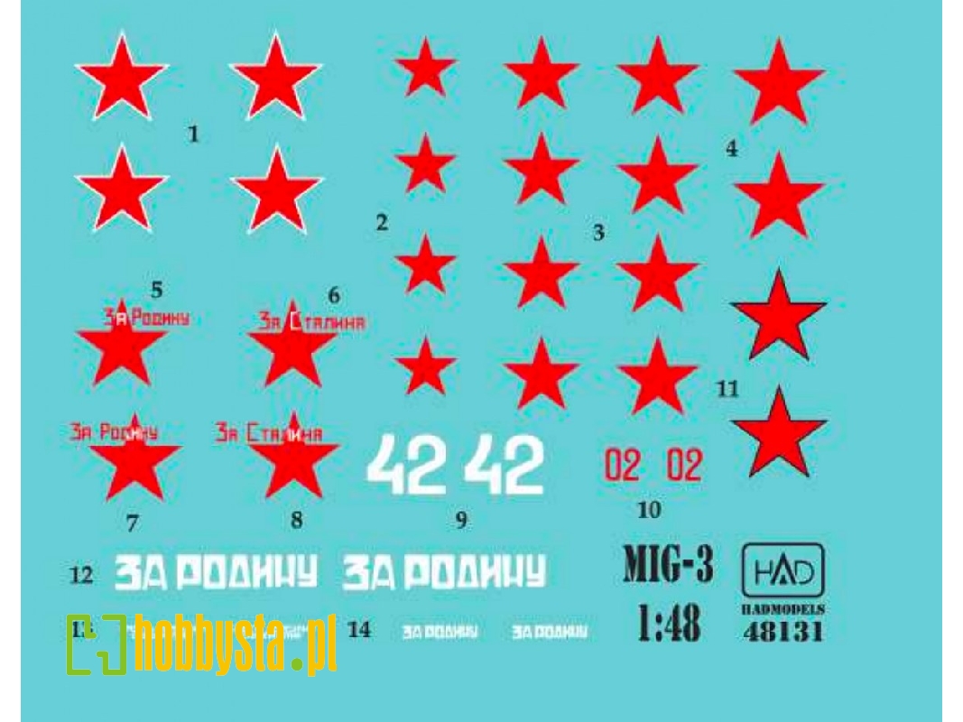 Mig-3 Russian White 42, Red 02, Za Rodina, Za Stalina - image 1 Mig-3 Russian White 42, Red 02, Za Rodina, Za Stalina - image 1