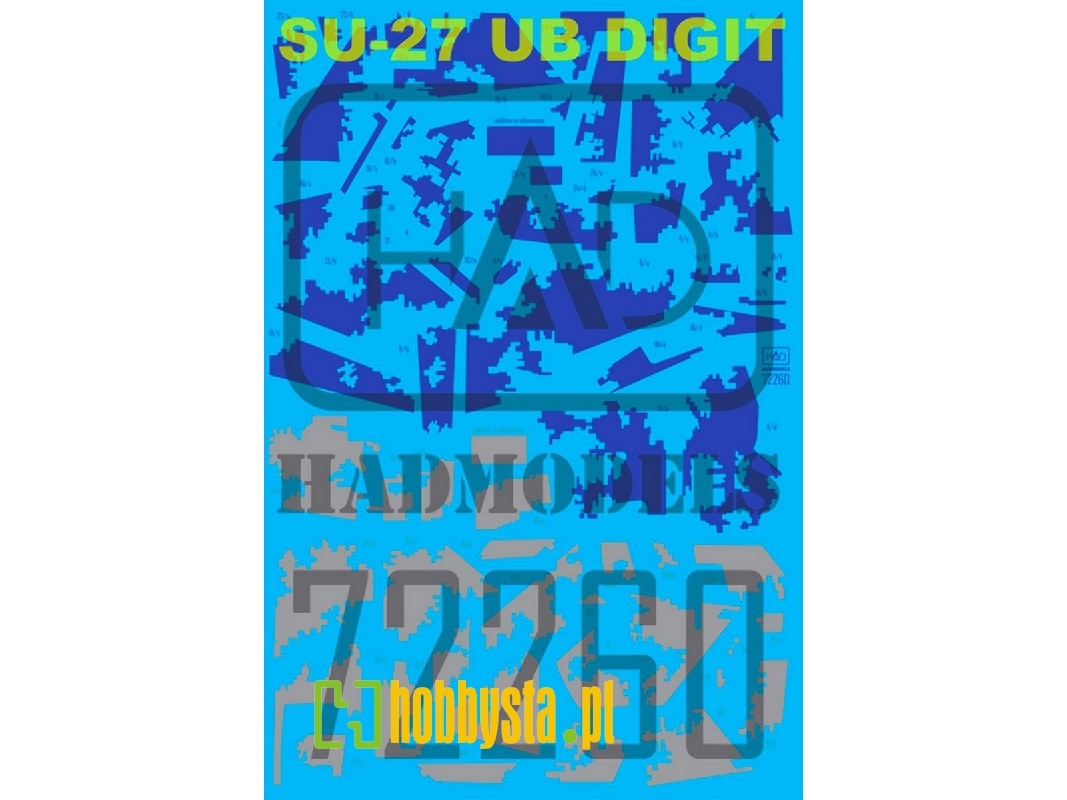 Su-27 Ub Ukrainian Digital Camouflage Decal Sheet - image 1