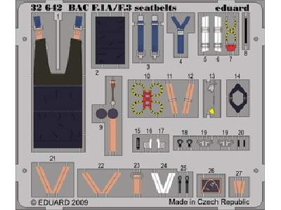 BAC Lightning F.1A/ F.3 seatbelts 1/32 - Trumpeter - image 1
