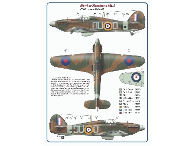 Hawker Hurricane Mk.I - 312 Th Squadron Raf / Duoj & Duoo (Decals And Masks) - image 4