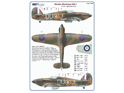 Hawker Hurricane Mk.I - 312 Th Squadron Raf / Duoj & Duoo (Decals And Masks) - image 5