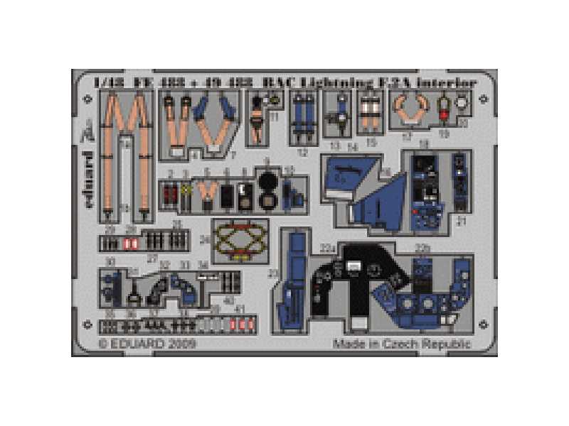 BAC Lightning F.2A interior S. A. 1/48 - Airfix - - image 1