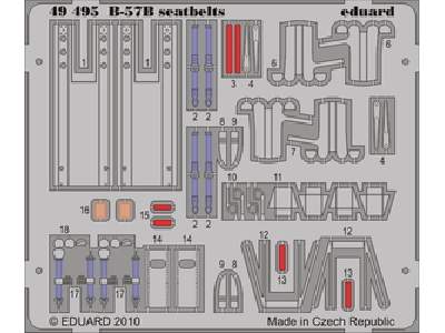 B-57B seatbelts 1/48 - Airfix - image 1