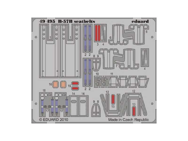 B-57B seatbelts 1/48 - Airfix - image 1