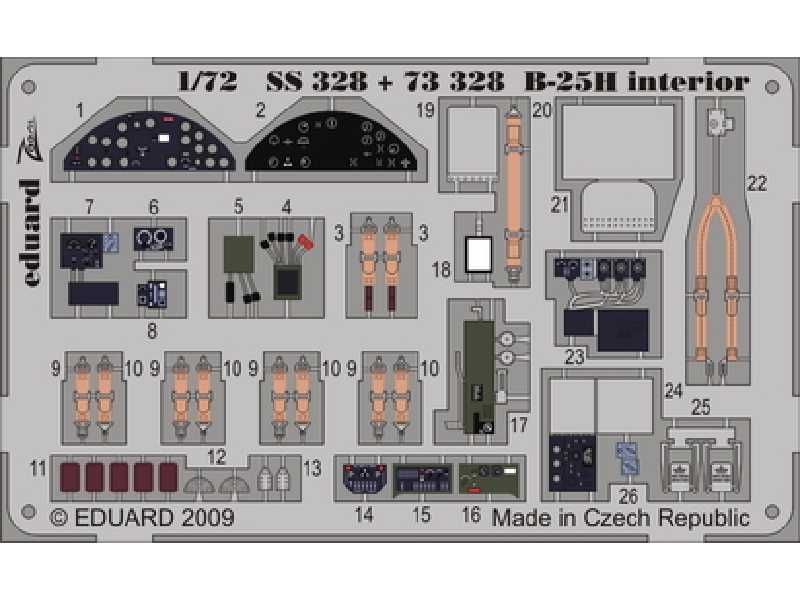 B-25H interior S. A. 1/72 - Hasegawa - image 1