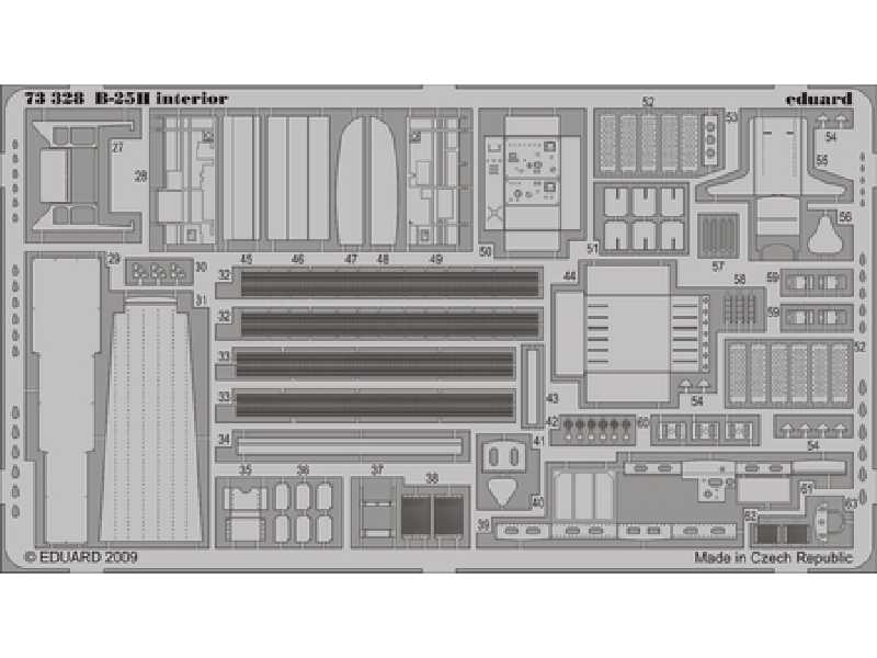 B-25H interior S. A. 1/72 - Hasegawa - image 1