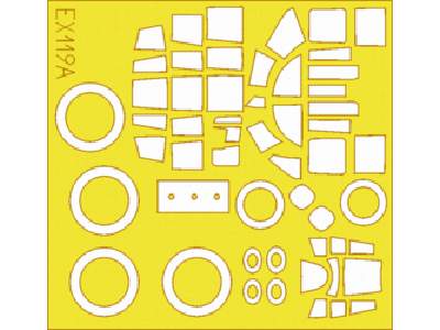  B-25J 1/48 - Monogram - masks - image 1