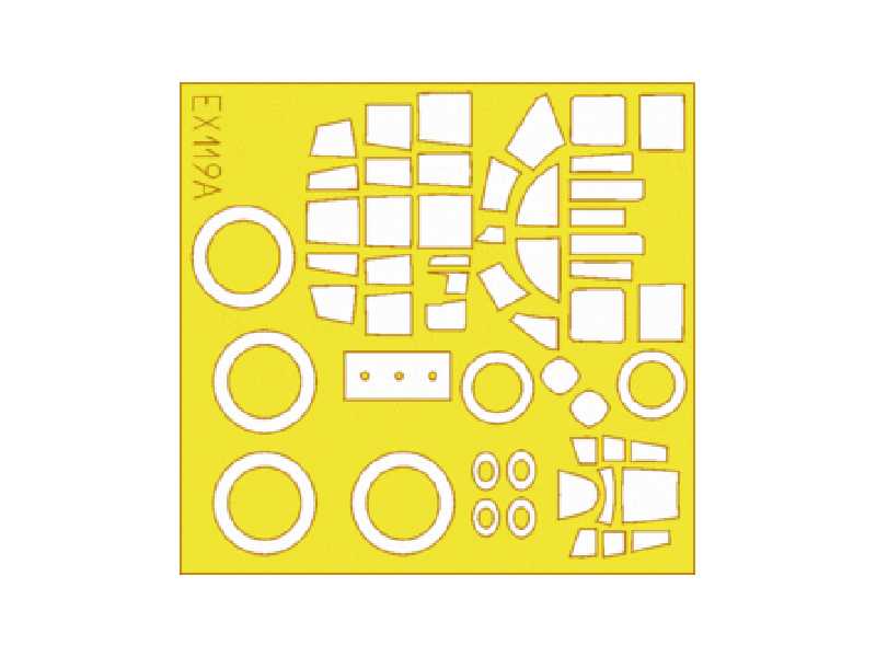  B-25J 1/48 - Monogram - masks - image 1