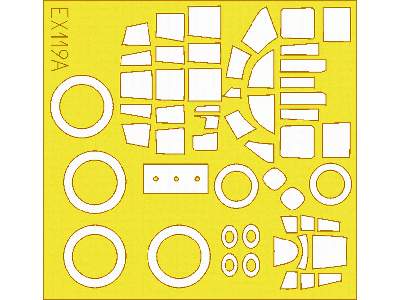  B-25J 1/48 - Monogram - masks - image 2